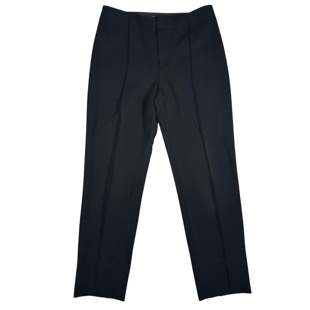 Club Monaco Womens Size 2 Black‎ Slim Fit Pintuck Dress Ankle Pants
